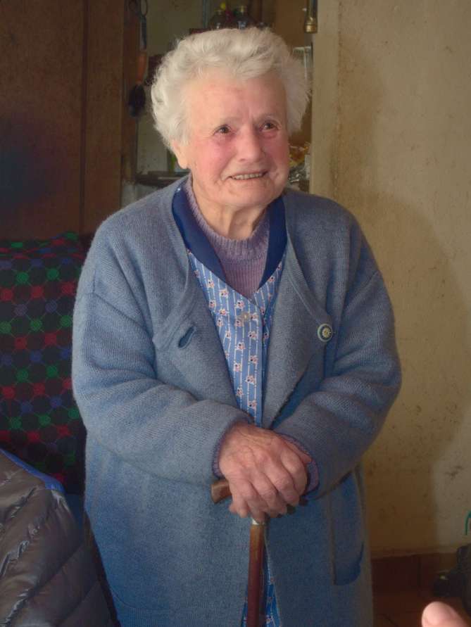 Julienne, tout sourire, le lendemain de ses 100 ans